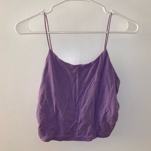 Fashion Nova purple cropped tank top